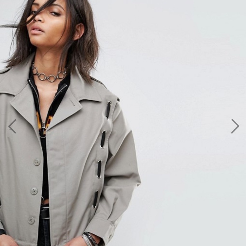 Milk It Vintage Lace Up Military Jacket - Picture 3 of 8